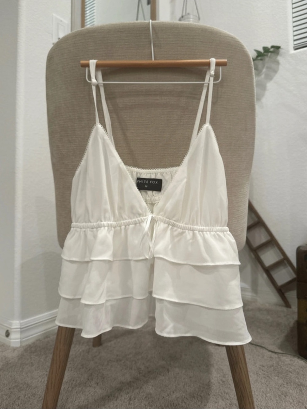 White Fox Boutique Ruffle Tiered Tank Top